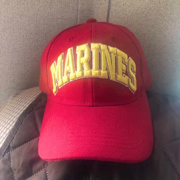 💜 💜3/$15💜💜Authentic’MARINES’ Red Baseball Cap - Picture 1 of 5
